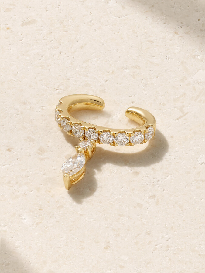 Anita Ko - Daphne 18-karat Gold Diamond Ear Cuff - One size