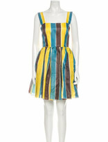 Thumbnail for your product : Dolce & Gabbana Silk Mini Dress Yellow