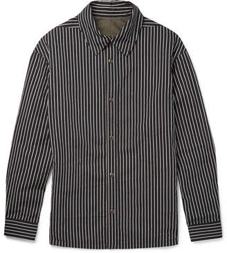 Lanvin Reversible Striped Cotton-Blend Twill Shirt Jacket