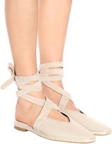 Thumbnail for your product : J.W.Anderson Canvas lace-up sandals