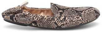 Gianvito Rossi Snake-print leather loafers