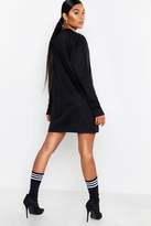 Thumbnail for your product : boohoo Too Close Long Sleeve Slim Sweat Dress