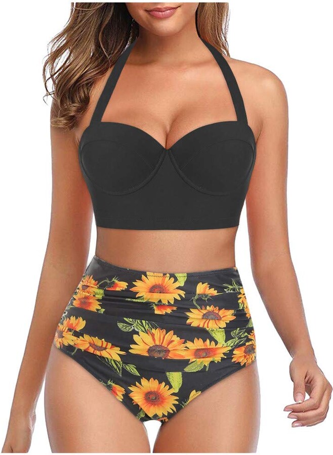 underwire bikini high waisted