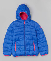 Thumbnail for your product : Hawke & Co Dazzle Blue Fleece-Lined Puffer Coat - Girls
