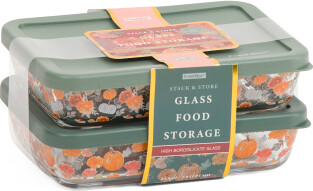 TJMAXX 2Pk 23.5Oz Autumn Food Storage Containers