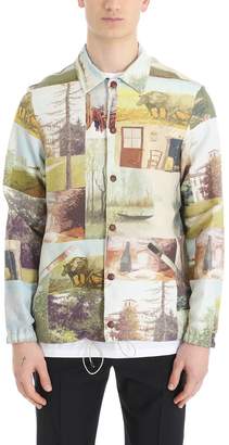 Blend of America Maison Flaneur Multicolour Silk Blend And Cotton Printed Lightweight Jacket