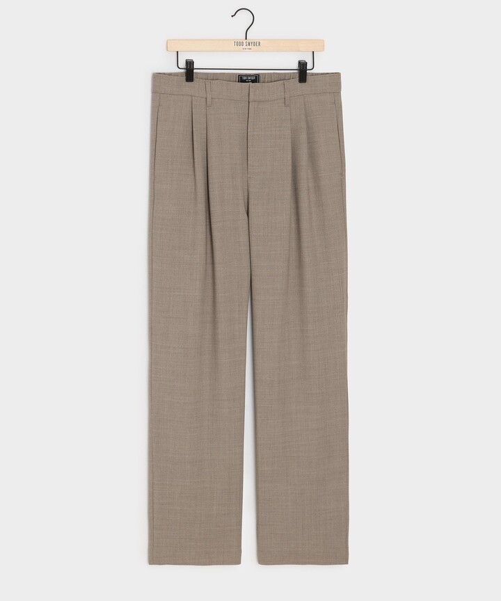 Todd Snyder Relaxed Italian Wool Crepe Trouser