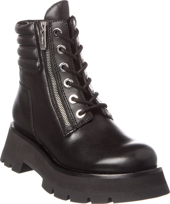 3.1 Phillip Lim Kate Lug Sole Double Zip Leather Boot