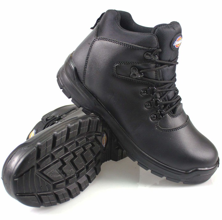 Ladies DICKIES Leather Safety Boots Steel Toe Cap Work Ankle Shoes Trainer Hiker 