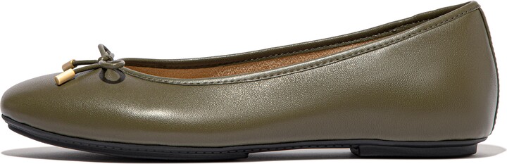 FitFlop DELICATO Bow Soft Leather Ballerinas