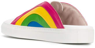 Minna Parikka rainbow slip on sneakers