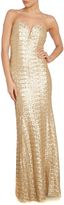 Thumbnail for your product : TFNC Strapless Sequin Maxi Dress