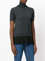 Thumbnail for your product : P.A.R.O.S.H. pleated roll neck knitted top