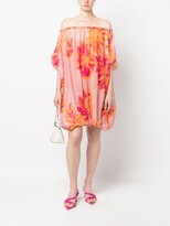Thumbnail for your product : Gianluca Capannolo Graphic-Print Off-Shoulder Dress