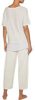Thumbnail for your product : DKNY Chiffon-trimmed Striped Stretch Modal-blend Pajama Set