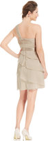 Thumbnail for your product : Adrianna Papell One-Shoulder Tiered Chiffon Dress