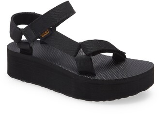 black platform tevas