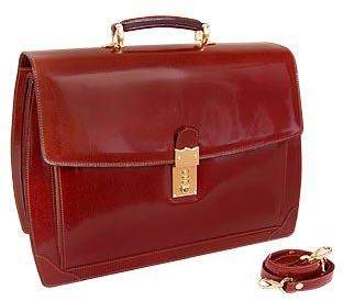 L.a.p.a. Cognac Leather Briefcase