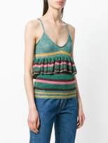 Thumbnail for your product : L'Autre Chose Ruffle Trim Striped Vest