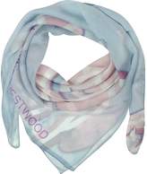Vivienne Westwood Light Blue & Pink Foul Flash Orbs Print Silk Wrap