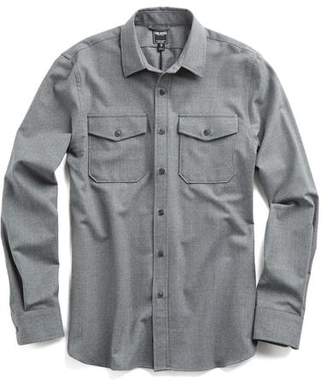 Todd Snyder Italian Wool Shirt Jacket in Grey