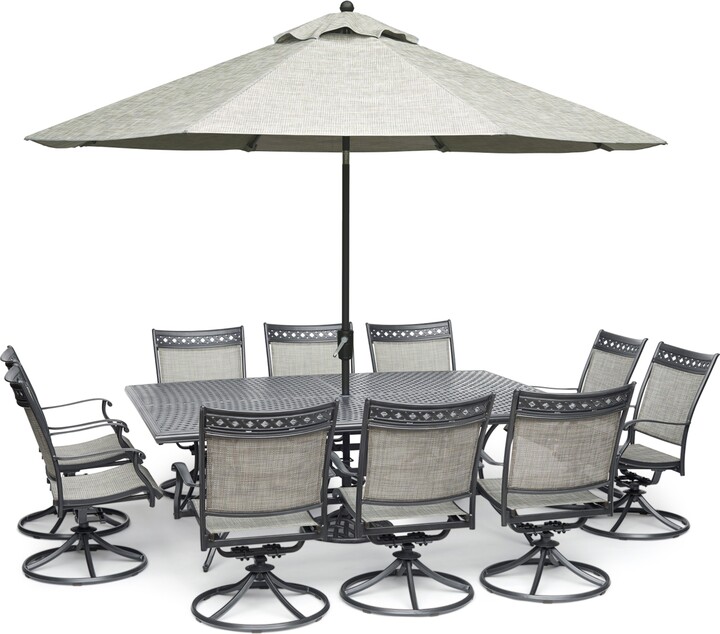 Agio Vintage Ii Outdoor Aluminum 11Pc. Dining Set (84" x 60" Dining