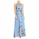 Thumbnail for your product : Beetlenew Womens Dress Women Dress Summer Fashion Boho Floral Print Dresses with Belt Sexy Sleeveless Lace-up Beach Sundress Elegant Cocktail Party Gown Holiday Casual Chiffon A-Line Swing Maxi Long Dress Pink