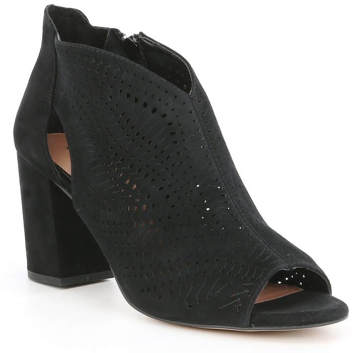 gianni bini peep toe booties