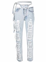 Thumbnail for your product : Almaz Crystal-Embellished Pantie Jeans