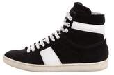 Thumbnail for your product : Saint Laurent Suede High-Top Sneakers