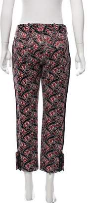 Thakoon Printed Mid-Rise Pants