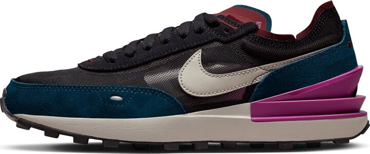 Nike Waffle One sneakers in black, green and purple - ShopStyle