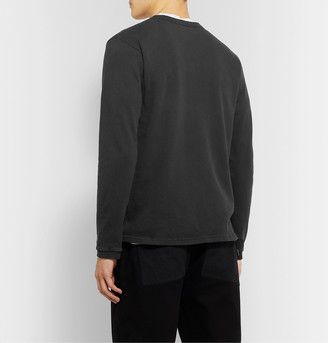 Velva Sheen Slim-Fit Garment-Dyed Cotton-Jersey Henley T-Shirt