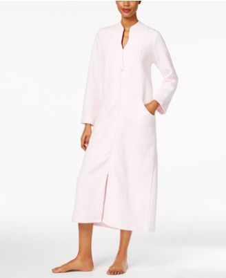 Charter Club Quilted Zip-Front Long Robe, Only at Macy's