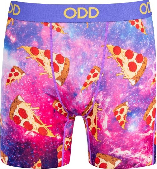 Odd Sox, Space Pizza, Novelty Boxer Brief For Men, Adult, Large
