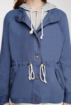 Thumbnail for your product : Forever 21 Contemporary Hooded Utility Jacket