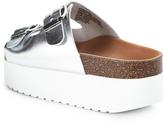 Thumbnail for your product : Kurt Geiger Nola Chunky Sole Footbed Sandals - Silver