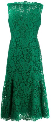 Dolce & Gabbana Floral Lace Sleeveless Dress