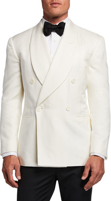ivory double breasted dinner jacket