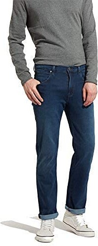 Wrangler Mens Arizona Stretch Soft Luxe Spilled Indigo Jeans in