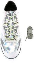 Thumbnail for your product : Lanvin metallic patchwork running sneakers