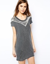 Thumbnail for your product : American Vintage Rexburg T-Shirt Dress with Washed Panel