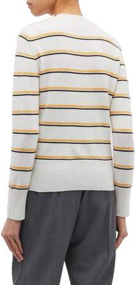 Equipment 'Duru' stripe wool-cashmere sweater