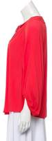 Thumbnail for your product : Diane von Furstenberg Long Sleeve Blouse coral Long Sleeve Blouse