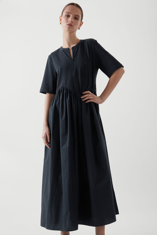 COS Oversized Asymmetric-Waist Dress - ShopStyle