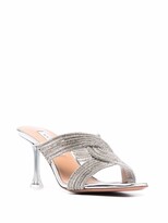 Thumbnail for your product : Aquazzura Woven-Detail High-Heel Mules