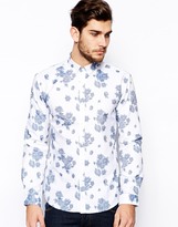 Thumbnail for your product : Selected Shirt With Rose Print