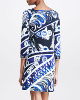 Thumbnail for your product : Emilio Pucci Square-Neck Printed Dress