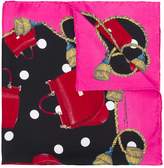 Thumbnail for your product : Dolce & Gabbana bag-motif printed silk scarf