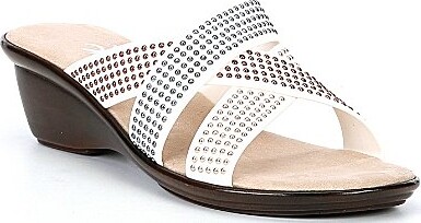 Onex Prelude Studded Embellished Wedge Slide Sandals